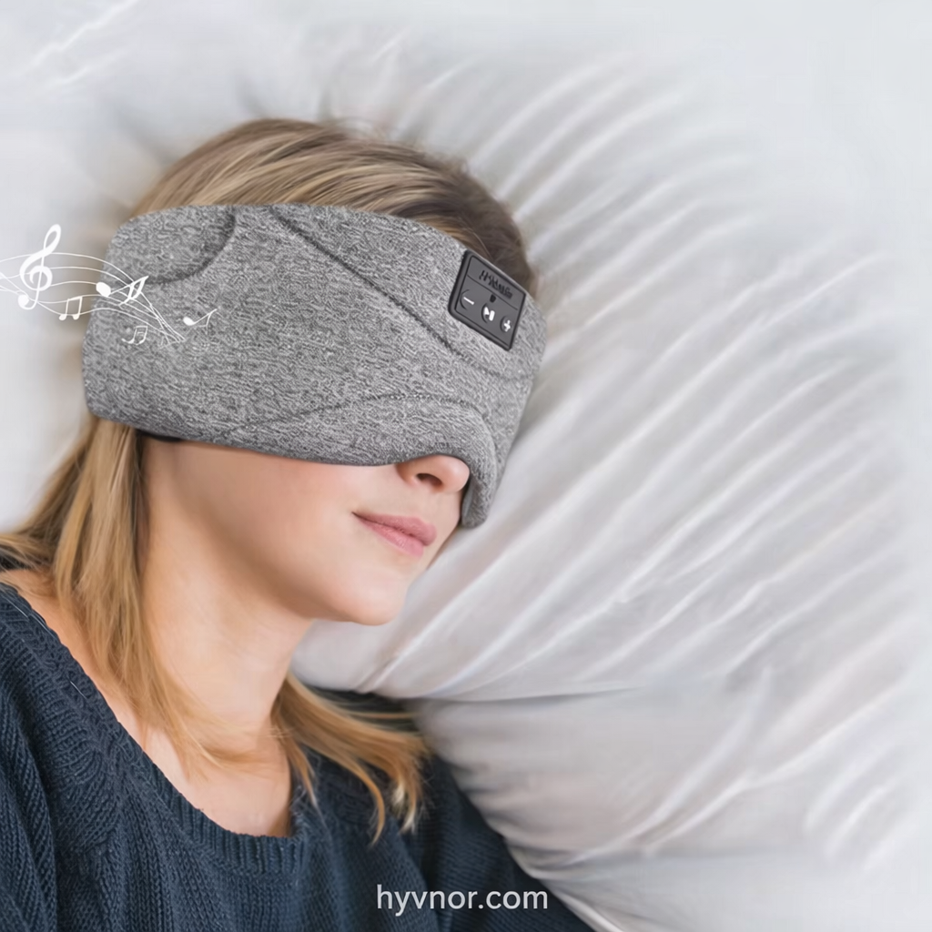 HYVNOR™ Wireless Sleep Headband – Bluetooth Comfort Mask